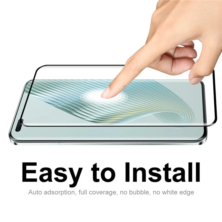 ENKAY HAT PRINCE 2 Pack Screen Protector for Honor Magic5 Pro, 0.26mm Hot Bending 3D Curved Clear Tempered Glass Film with Camera Lens Protector