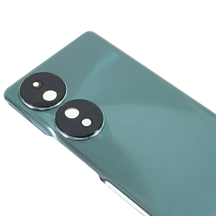 For Honor 70 5G Back Battery Housing Cover with Camera Ring Lens Cover Spare Part (without Logo) - Verde