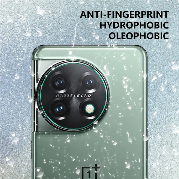 ENKAY HAT PRINCE para OnePlus 11 5G Antiarañazos 0.2mm 9H Película de vidrio de alta aluminio-silicio HD Claro Protector de lente trasero del teléfono