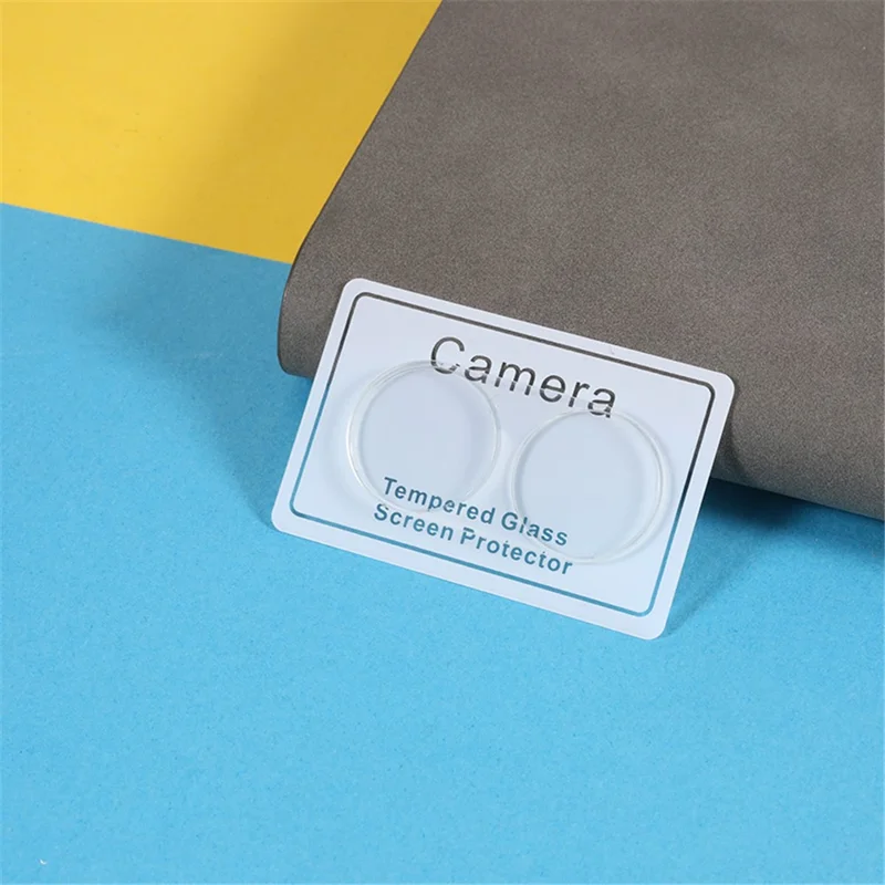 2Pcs  /  Set For Oppo A78 5G / A58 5G Phone Camera Lens Protector 3D Arc Edge Tempered Glass Lens Film