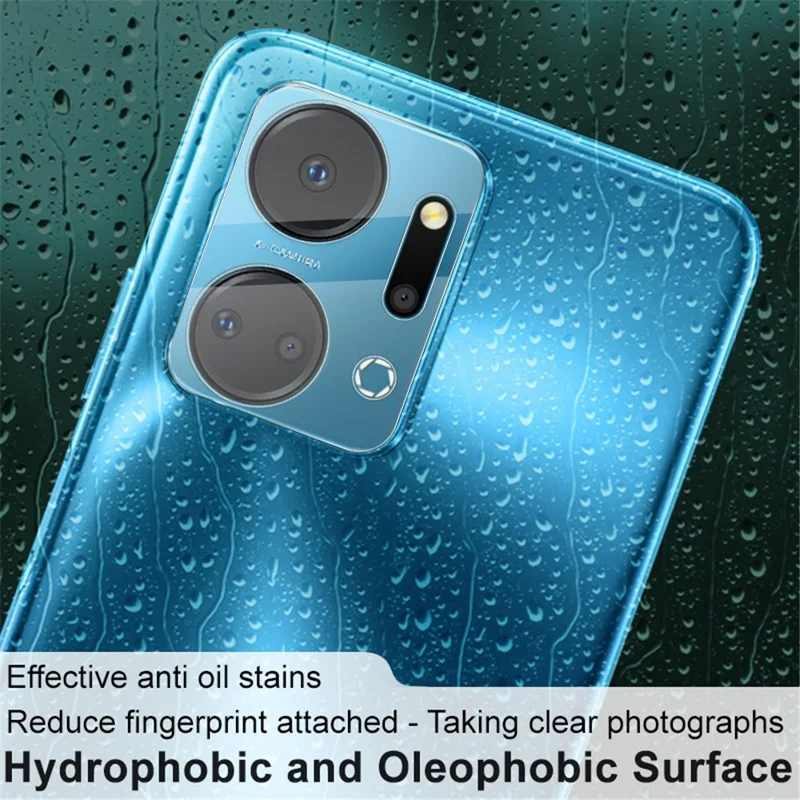 IMAK Camera Lens Protector for Honor X7a 4G , Tempered Glass Integrated Lens Film+Acrylic Lens Cap
