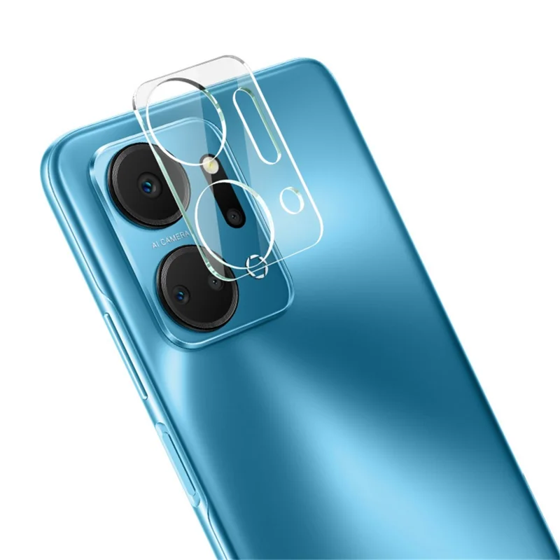 IMAK Camera Lens Protector for Honor X7a 4G , Tempered Glass Integrated Lens Film+Acrylic Lens Cap