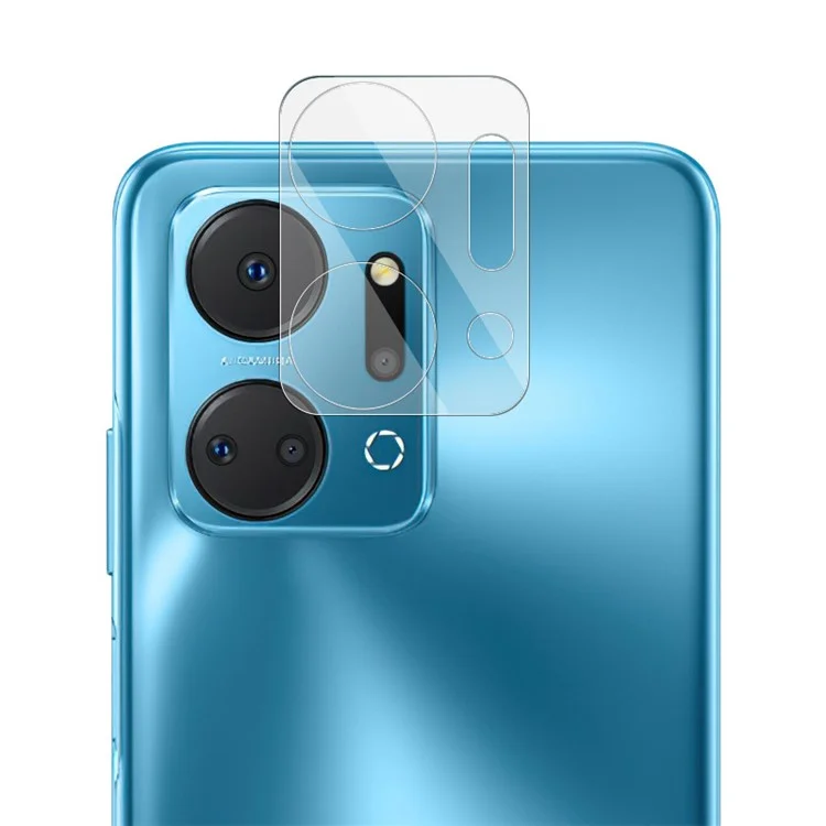 IMAK Camera Lens Protector for Honor X7a 4G , Tempered Glass Integrated Lens Film+Acrylic Lens Cap