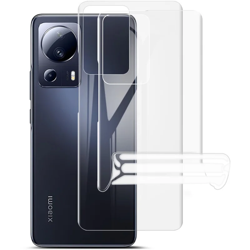IMAK 2 st / förpackning För Xiaomi 13 Lite / Civi 2 5G Hydrogel Film III Bakskydd Mjuk TPU Transparent bakfilm