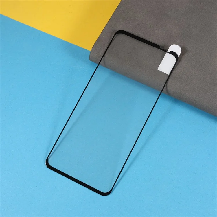 Para ZTE nubia Red Magic 6 Protetor de Tela Adesivo Total do Telefone Impressão Silk Vidro Temperado Borda Preta Película de Tela