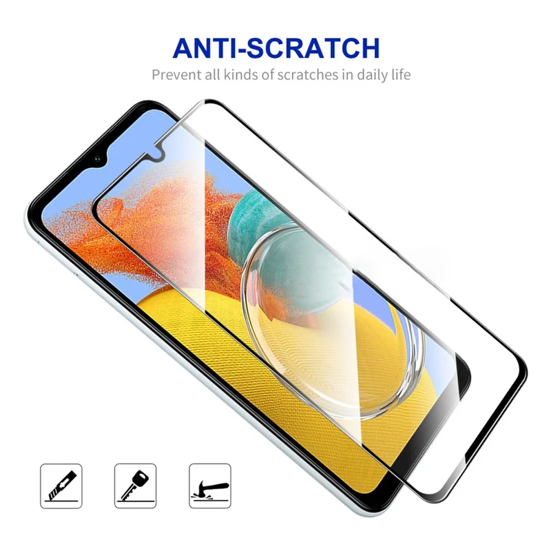 ENKAY HAT PRINCE for Samsung Galaxy M14 5G Phone Full Screen Protector High Aluminium-silicon Glass 0.26mm 9H 2.5D Screen Film