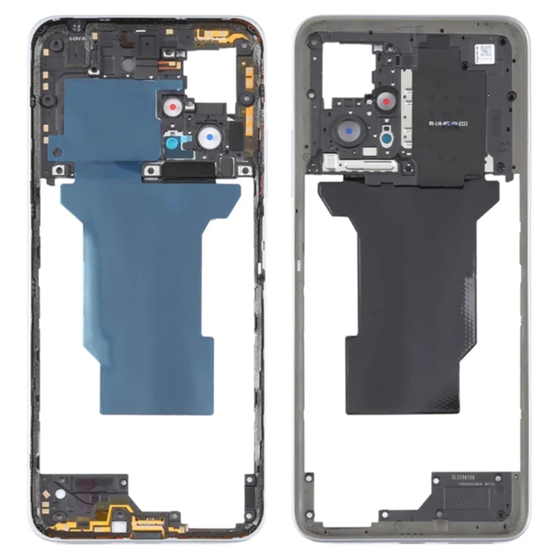For Xiaomi Redmi Note 11T Pro 5G / 11T Pro+ 5G / Poco X4 GT 5G OEM Middle Housing Plate Frame Replacement Part (without Logo) - Silver