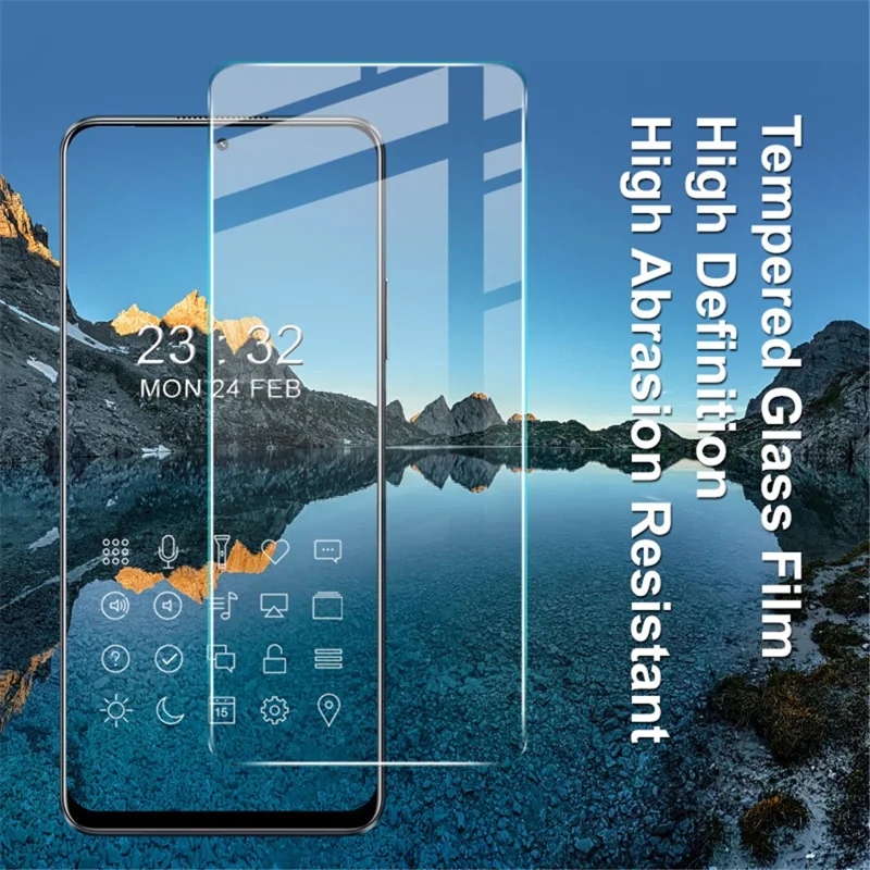 IMAK Série H pour Realme 10 Pro 5G Protecteur d'écran HD Full Glue 9H Anti-rayures Film en verre trempé