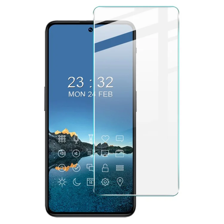 IMAK Serie H per OnePlus Nord 3 5G / Ace 2V Anti-esplosione Protezione dello schermo in vetro temperato HD a 9H con colla totale