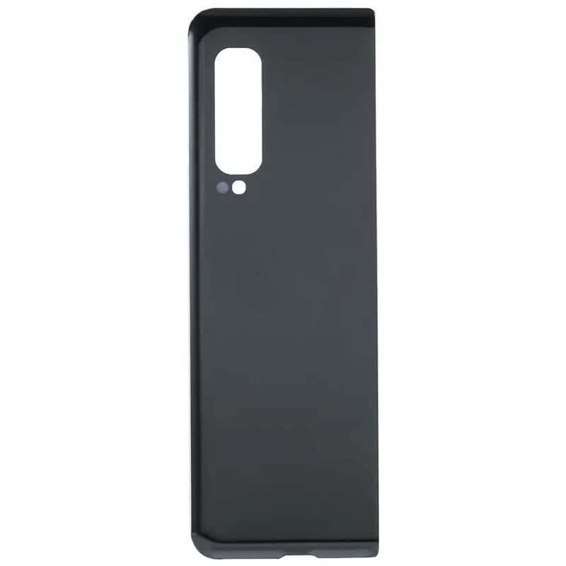 For Samsung Galaxy Fold F900 / Fold 5G F907 Back Battery Housing Cover Replacement Part (without Logo) - Cosmos Black