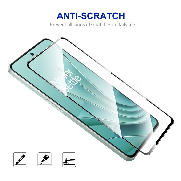 ENKAY HAT PRINCE Protecteur d'écran plein écran 2 pièces pour OnePlus Nord 3 5G / Ace 2V Verre en aluminium-silicium haute qualité 0,26 mm 9H 2,5D Film d'impression en soie à colle totale