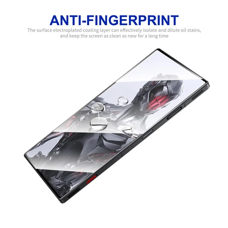 ENKAY HAT PRINCE 5Stück für ZTE nubia Red Magic 8 Pro 5G / 8 Pro+ 5G Seidendruckbildschirmschutz Hochaluminium-Silizium-Glas 2.5D 9H 0,26 mm Bildschirmfolie