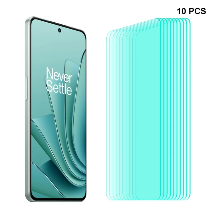 ENKAY HAT PRINCE 10 Pezzi per OnePlus Nord 3 5G / Ace 2V Pellicola protettiva per schermo in vetro ad alta resistenza in alluminio-silicio 2,5D 0,26 mm 9H 