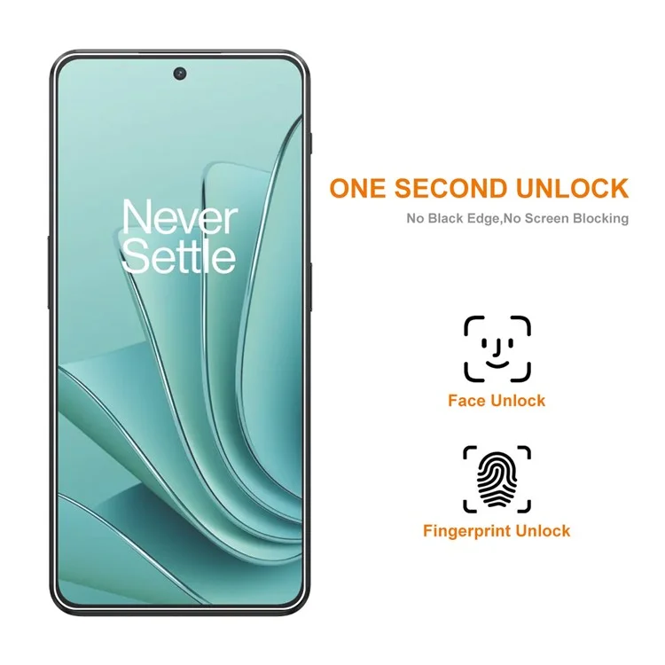 ENKAY HAT PRINCE 10 Pezzi per OnePlus Nord 3 5G / Ace 2V Pellicola protettiva per schermo in vetro ad alta resistenza in alluminio-silicio 2,5D 0,26 mm 9H 