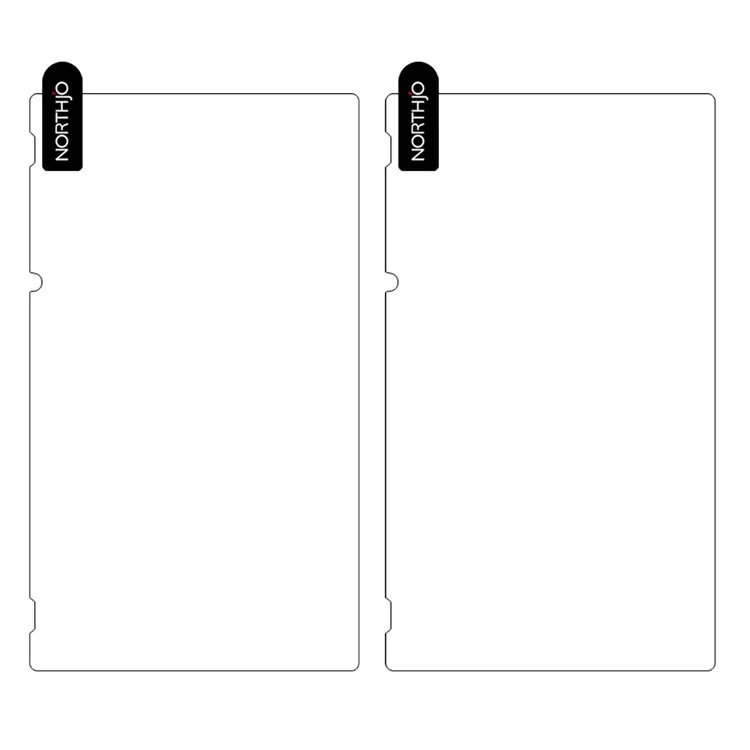 NORTHJO 2 Stück / Set A+ für Nintendo Switch Panzerglas Bildschirmschutzfolie 0,3 mm 2,5D Anti-Kratzer-Folie - Transparent