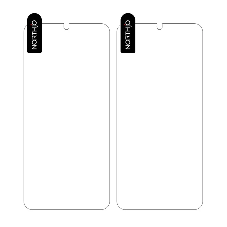 NORTHJO 2 pièces A+ Protecteur d'écran pour Samsung Galaxy A14 4G / 5G, Film de verre trempé anti-rayures de 0,3 mm 2,5D - Transparent