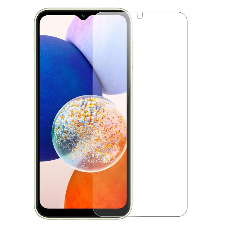 NORTHJO 2 pièces A+ Protecteur d'écran pour Samsung Galaxy A14 4G / 5G, Film de verre trempé anti-rayures de 0,3 mm 2,5D - Transparent
