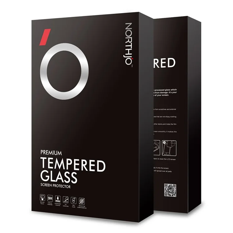 NORTHJO 2Pcs A+ Clear Screen Protector for Samsung Galaxy A34 5G, Shatterproof 0.3mm 2.5D Tempered Glass Film - Transparent