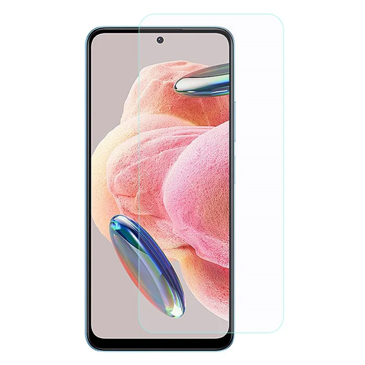 Pour Xiaomi Redmi Note 12 4G Verre Trempée Anti-écran de Dust Protecteur de 0,3 mm Arc Edge Téléphone Film