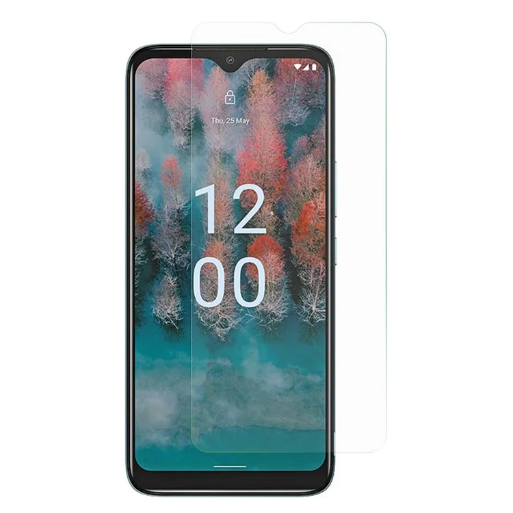 Tempered Glass Phone Screen Protector for Nokia C12 Pro / C12 4G , 0.3mm Arc Edge HD Clear Anti-Dust Film
