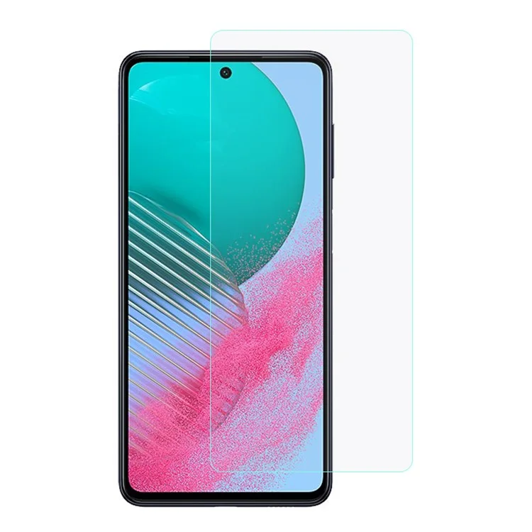 Pour Samsung Galaxy M54 5G 0,3 mm Bord Arc hd Clean Tempered Phone Téléphone Protector Film