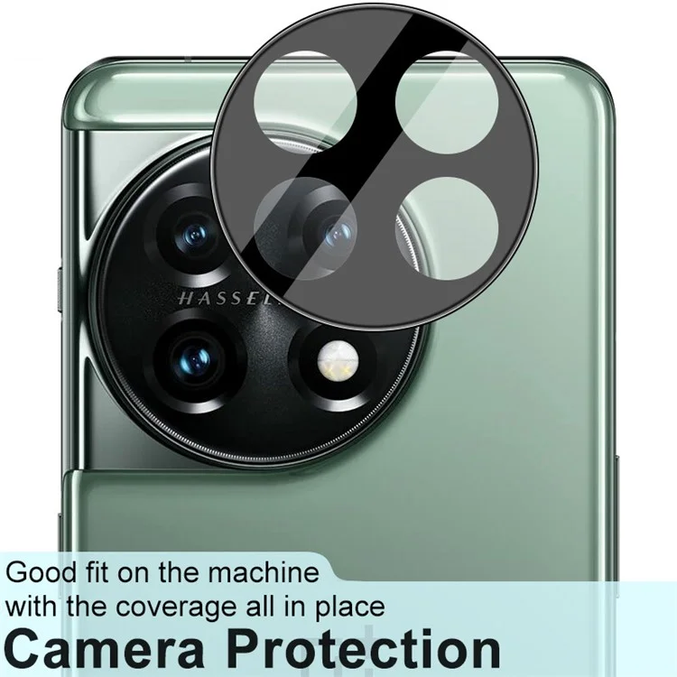 IMAK For OnePlus 11 5G Phone Rear Camera Lens Protector HD Clear Tempered Glass Film (Black Version)