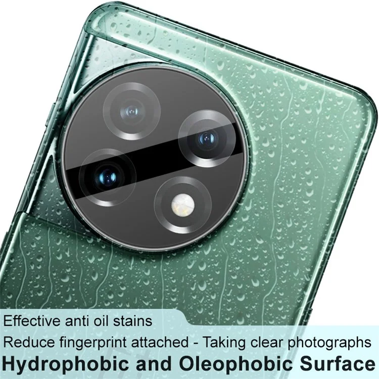 IMAK For OnePlus 11 5G Phone Rear Camera Lens Protector HD Clear Tempered Glass Film (Black Version)