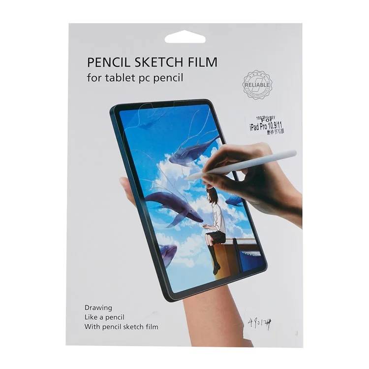 Per iPad 10.9 (2022) Paper-like Screen Protector 180-Degree Anti-spy Matte PET Tablet Full Screen Film