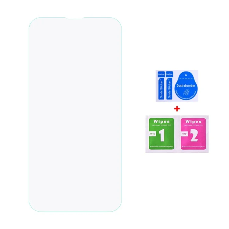 Bulk Buy 100Pcs Tempered Glass Film for iPhone 14 Plus / 13 Pro Max , Arc Edge HD Clear Cell Phone Screen Protector