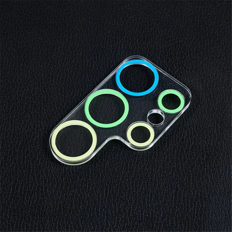 MKADI для Samsung Galaxy S23 Ultra Luminous Tempered Glass Camera Lens Protector Anti-scratch Film - Желтый / Зеленый / Синий