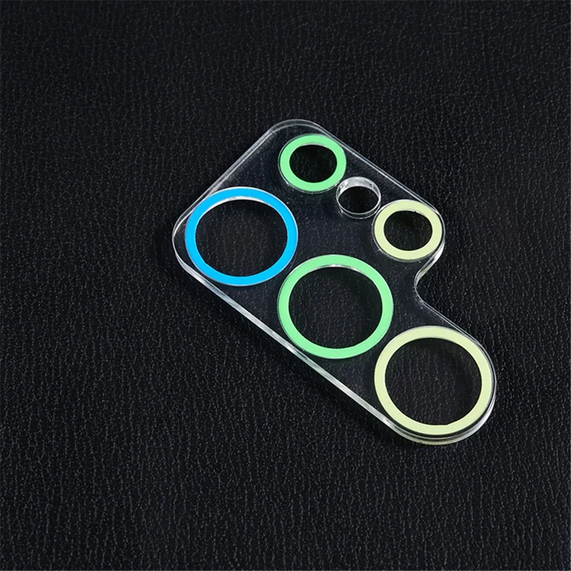 MKADI для Samsung Galaxy S23 Ultra Luminous Tempered Glass Camera Lens Protector Anti-scratch Film - Желтый / Зеленый / Синий