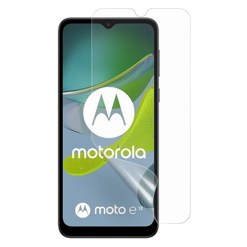 Para Motorola Moto E13 4G Protector de Pantalla Suave de PET Ultra Claro Resistente a Arañazos Película Protectora de Pantalla de Teléfono