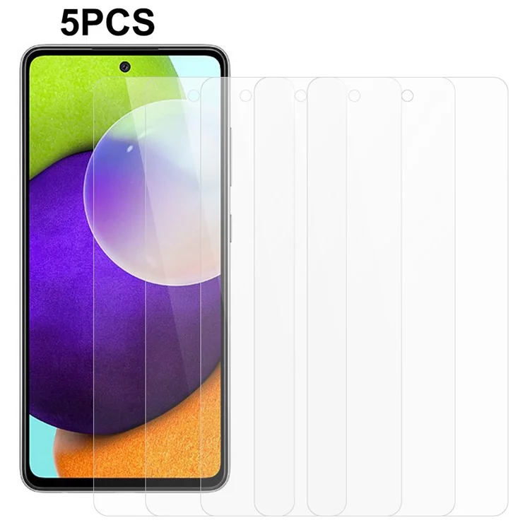 5pcs / Situé Pour Samsung Galaxy A52 4G / 5g / A52s 5G 2,5d 0,3 mm de Film de Verre Trempé Téléphone Protecteur