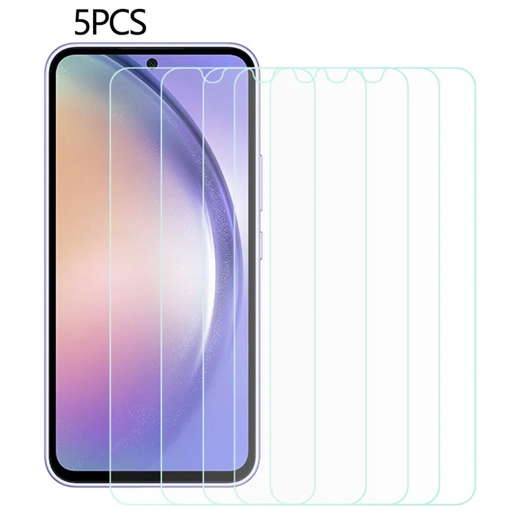 5PCS Per Samsung Galaxy A54 5G Anti-Graffio 0.3mm Film Schermo Telefono 2.5D Arc Vetro Temperato Protettore Schermo