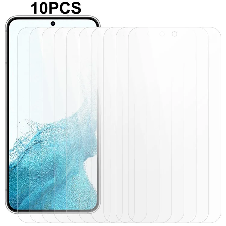 10 Stück / Set für Samsung Galaxy S22 5G / S23 Displayschutz 2,5D 0,3 mm Handy-Hartglasfilm