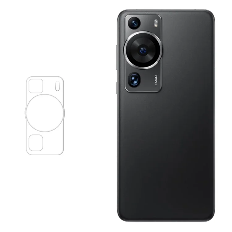 RURIHAI For Huawei P60 Pro Phone Camera Lens Protector High Aluminum-silicon Glass 3D Rear Lens Film