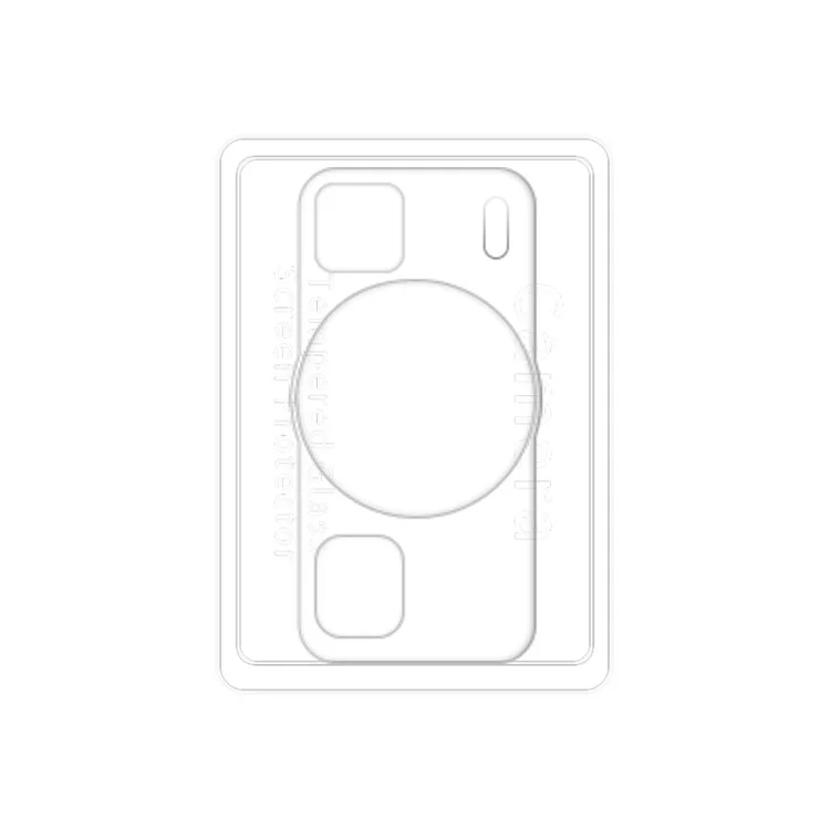 RURIHAI For Huawei P60 Pro Phone Camera Lens Protector High Aluminum-silicon Glass 3D Rear Lens Film