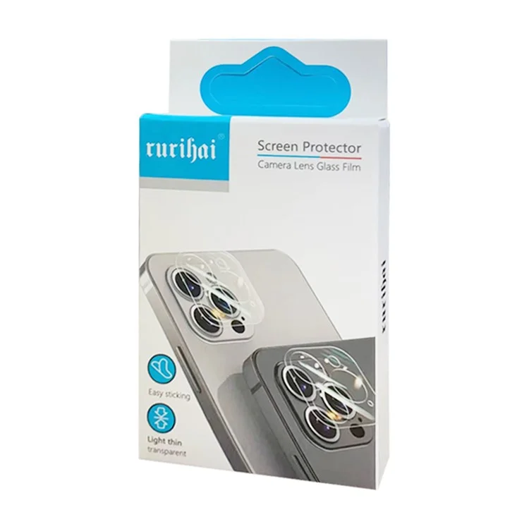 RURIHAI For Huawei P60 Pro Phone Camera Lens Protector High Aluminum-silicon Glass 3D Rear Lens Film