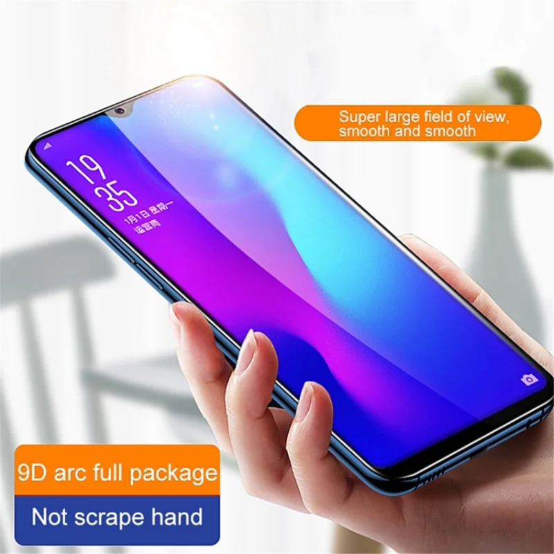 Pour Samsung Galaxy S23 Film de verre trempé 9D à impression de soie Colle sur les côtés Protecteur d'écran plein écran