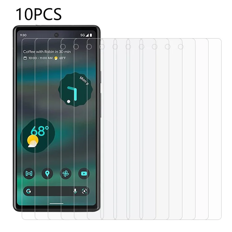 10 штук / Набор для Google Pixel 7a Закалённое стекло Противовзрывной фильм 0.3мм 2.5D HD Прозрачный Защитная плёнка для экрана телефона