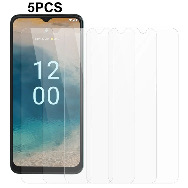 5Pcs / Pack 2.5D Защитная пленка для Nokia G22, ультрачеткое 0,3 мм закаленное стекло для экрана телефона