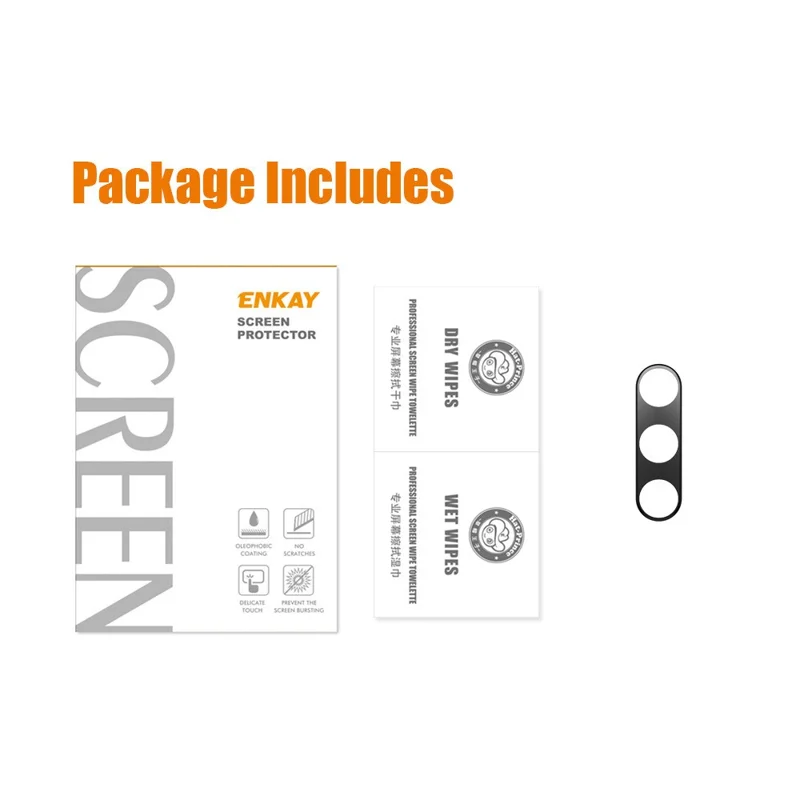 ENKAY HAT PRINCE Phone Rear Lens Cap For Samsung Galaxy S23+ / S23 , Aluminum Alloy Lens Protector Frame - Black