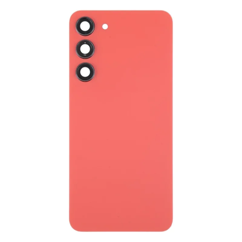 For Samsung Galaxy S23+ S916 Battery Housing with Adhesive Sticker + Camera Lens Cover - Red
