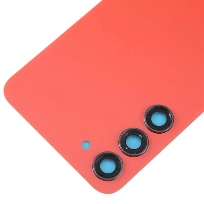 For Samsung Galaxy S23+ S916 Battery Housing with Adhesive Sticker + Camera Lens Cover - Red