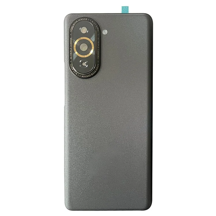 Pour Huawei nova 10 Pro 4G Couvercle de boîtier de batterie arrière avec anneau d'objectif de caméra Couvercle de pièce de rechange (sans logo) - Noir