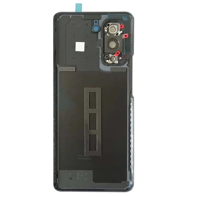 Pour Huawei nova 10 Pro 4G Couvercle de boîtier de batterie arrière avec anneau d'objectif de caméra Couvercle de pièce de rechange (sans logo) - Noir