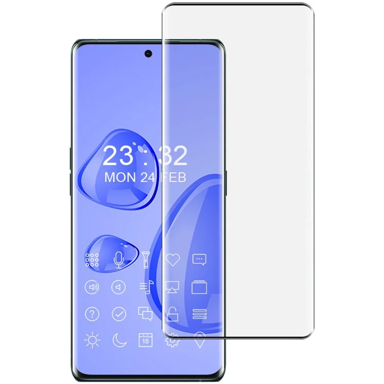 IMAK per Oppo Find X6 Pro Protezione dello schermo in vetro temperato anti-graffio 3D Curved Ultra Clear Full Screen Cover Film