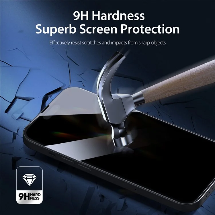 DUX DUCIS Anti-Spy Screen Protector für iPhone 14 Pro Max, 30-Grad Anti-Peep High Aluminium-Silizium-Glasfilm