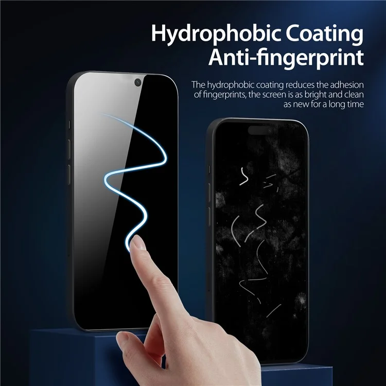 DUX DUCIS Anti-Spy Screen Protector für iPhone 14 Pro Max, 30-Grad Anti-Peep High Aluminium-Silizium-Glasfilm