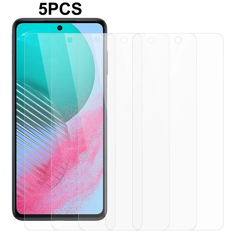 5PCS For Samsung Galaxy M54 5G / F54 5G 0.3mm 2.5D Protector de Pantalla de Vidrio Templado Película Protectora de Pantalla de Teléfono